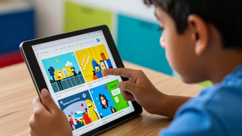 Estudiante concentrado con tecnología educativa