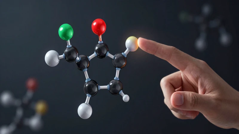 Estructura molecular vibrante con estilo dinámico