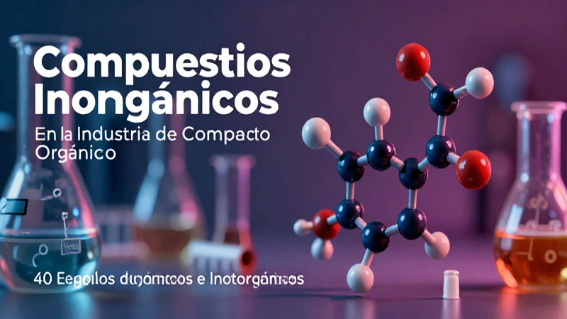 Uso de inorgánicos en industria química orgánica