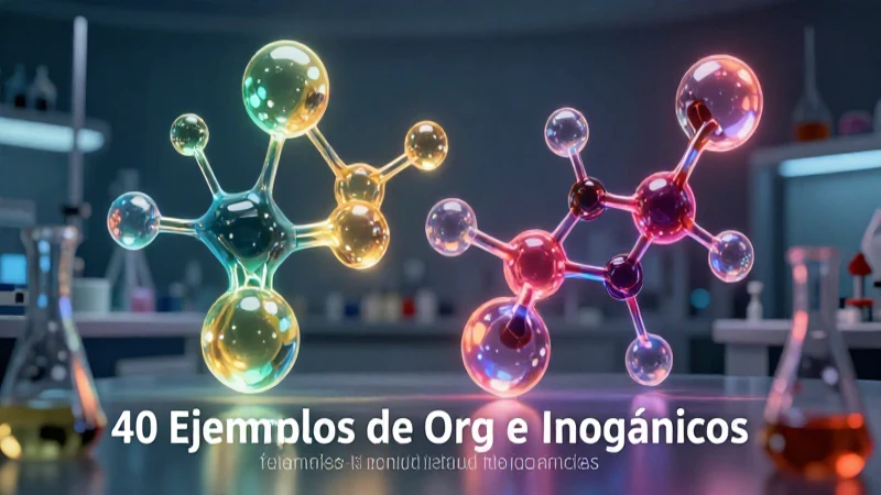 Clasificación de compuestos químicos orgánicos e inorgánicos