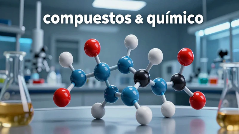 Compuestos en química: 20 ejemplos de compuestos químicos 3 Ilustración química moderna y educativa