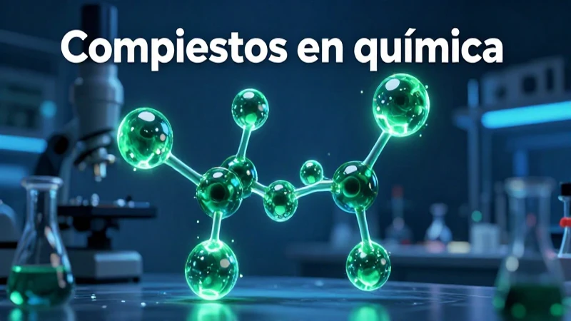 Compuestos en química: 20 ejemplos de compuestos químicos 5 Estructura molecular orgánica química dinámica