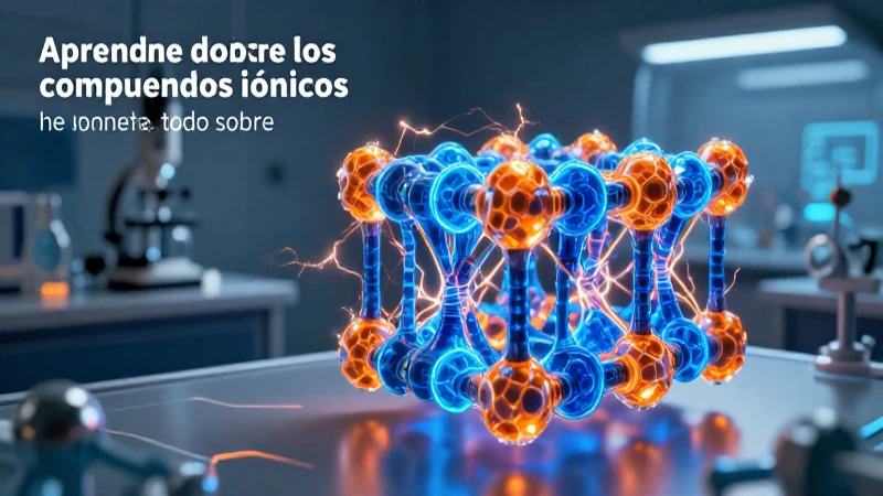 Estructura cristalina iónica con energía vibrante