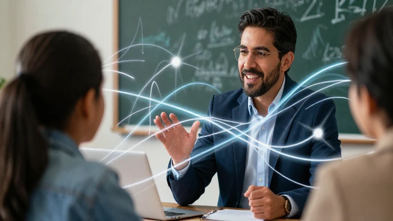 Comunicación efectiva: características y elementos clave 5 Educador mexicano y alumno aprendiendo juntos vibrantes