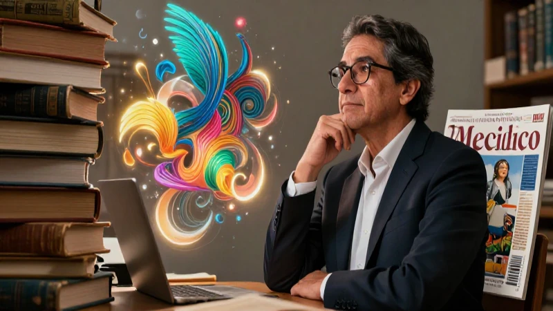 Educadora mexicana con diseño vibrante y académico