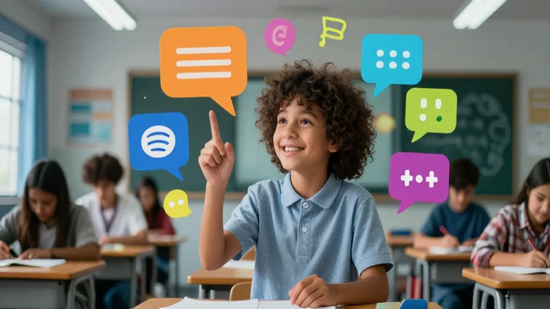 Estudio de comunicación dinámico para primaria