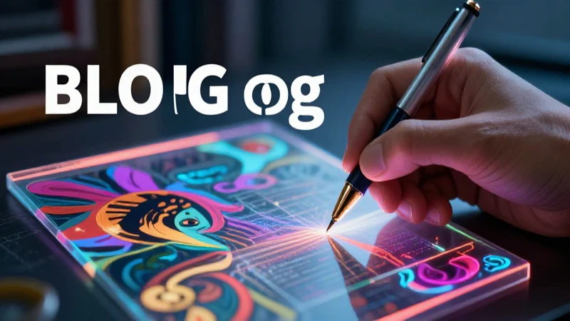 Diseño conceptual dinámico y atractivo para blog educativo