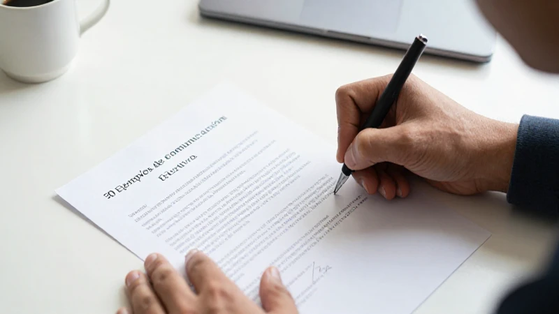 Manos firmando renuncia en ambiente profesional