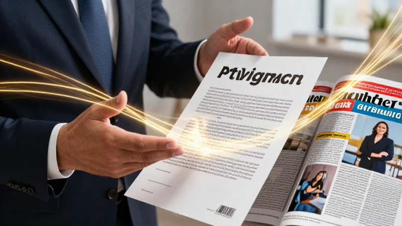 Educador mexicano interactúa con contrato digital brillante