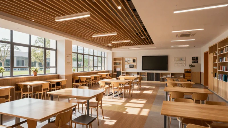 Diseña la nueva escuela mexicana: ¡Inspírate con nuestras ideas! 3 Aula escolar moderna, luminosa y sostenible