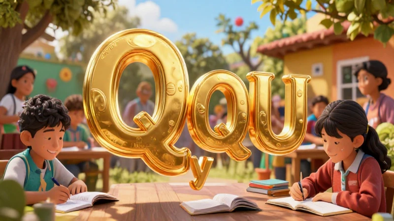 100 ejemplos de palabras que contengan Q y qu 8 Ilustración educativa con palabras Q y QU en México