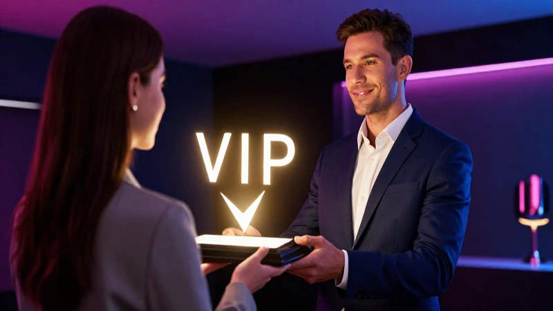 VIP: Definición, concepto y su importancia en la sociedad 5 Consumidor de lujo con servicio VIP en ambiente cinematográfico