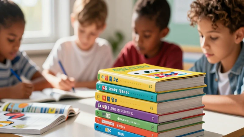 Estudiante aprendiendo con libros vibrantes y luz natural