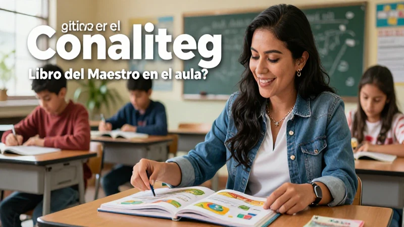 Aprende con el Conaliteg Libro del Maestro: Recursos esenciales para una enseñanza exitosa 3 Maestro mexicano enseña con el libro digital