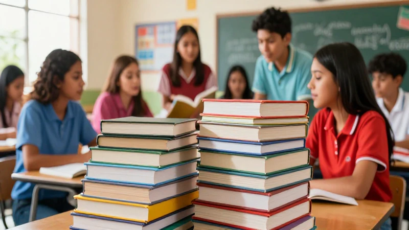 Libros de texto de secundaria en Conaliteg: garantía de calidad educativa 4 Libros y estudiantes en un aula mexicana iluminada