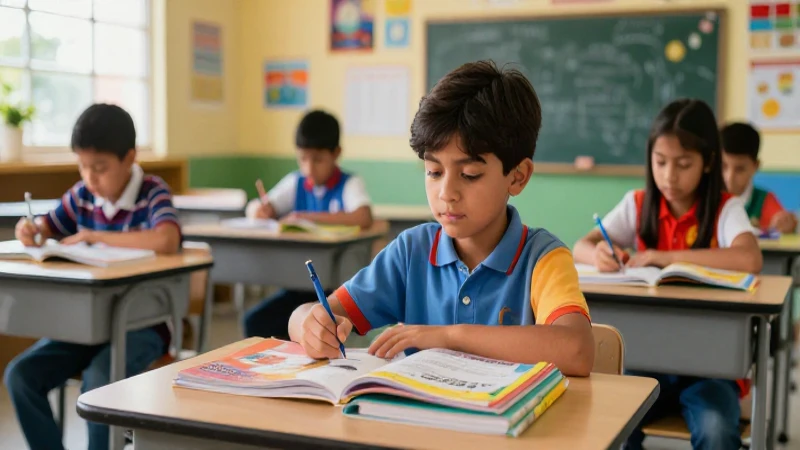 los mejores libros de texto Conaliteg para educar a tus hijos 3 Niños alegres estudian en moderna aula mexicana