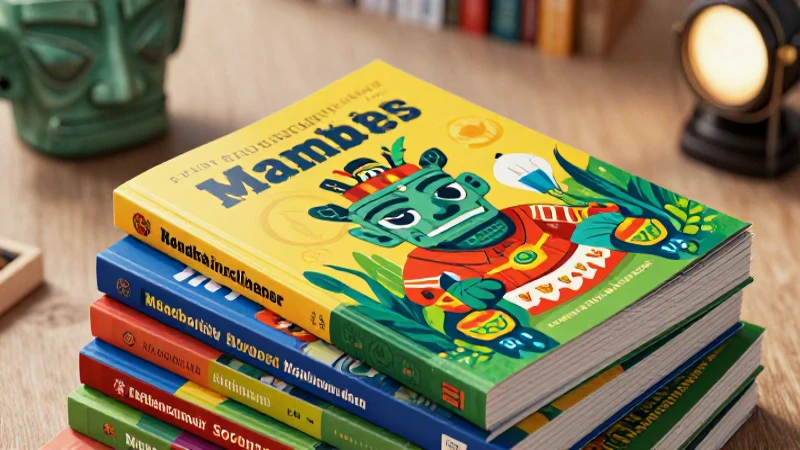 Material educativo vibrante y arte histórico impactante