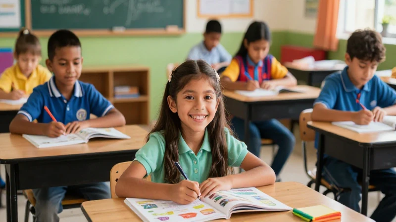 Educación vibrante y feliz en el aula