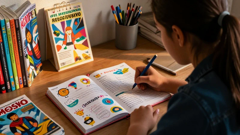 Conaliteg secundaria: Guía completa para mejorar resultados académicos 4 Estudiante mexicano estudiando con estilo