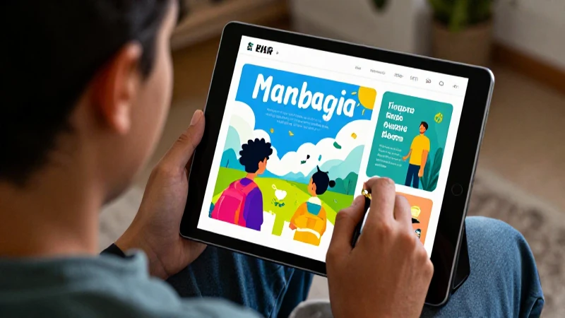 Estudiante mexicano ilustra digitalmente con tablet moderna