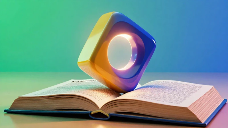 Concavo: Ejemplos en Geometría y Literatura Explicados 9 Objeto abstracto iluminado sobre libro antiguo