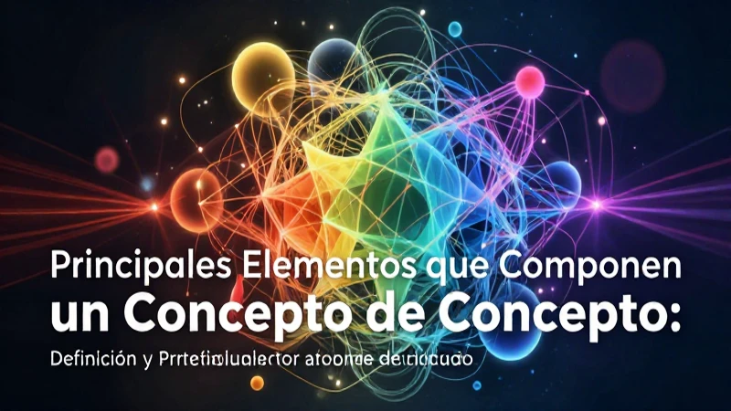 Concepto: Definición y Principales Conceptos Relacionados 5 Elementos y definición de un concepto