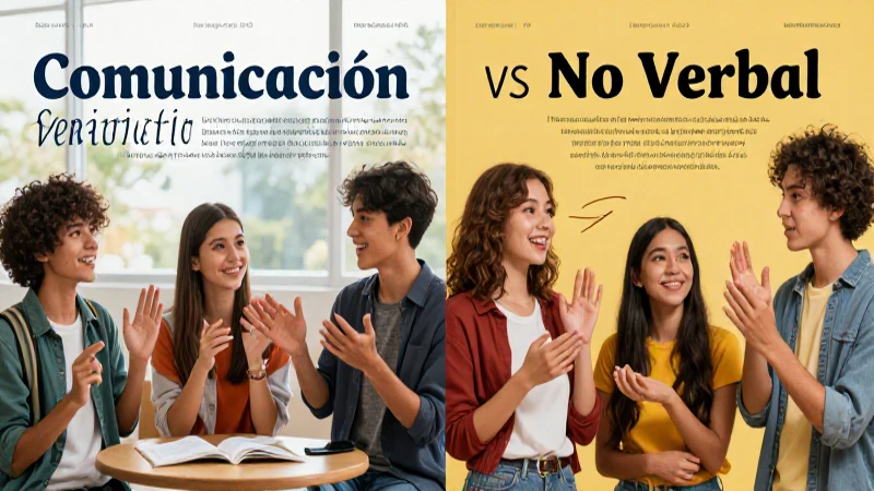 Comunicación: verbal versus no verbal