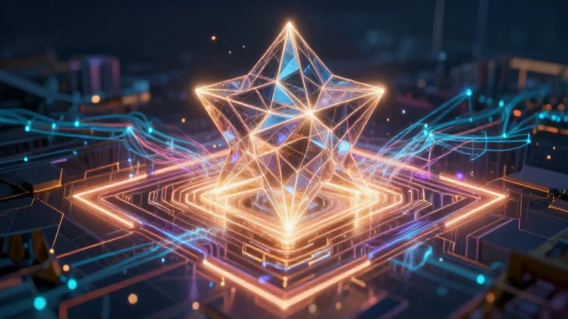 Qué es la conceptualización del Estado y sus conceptos clave 4 Monolito futurista de soberanía y datos