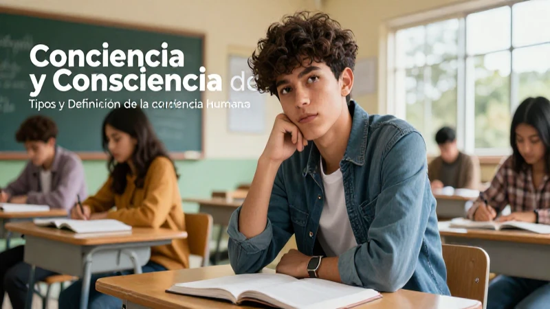 Conciencias: Tipos y Definición de la Conciencia Humana 3 Ilustración académica sobre la conciencia humana