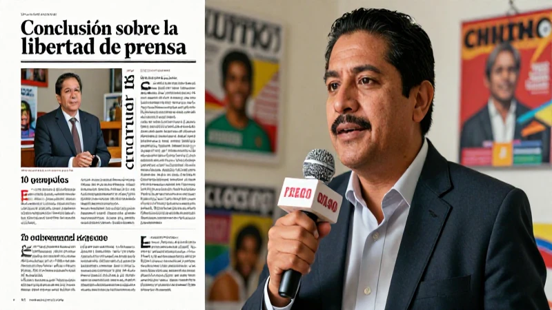 Conclusión inspiradora sobre libertad de prensa