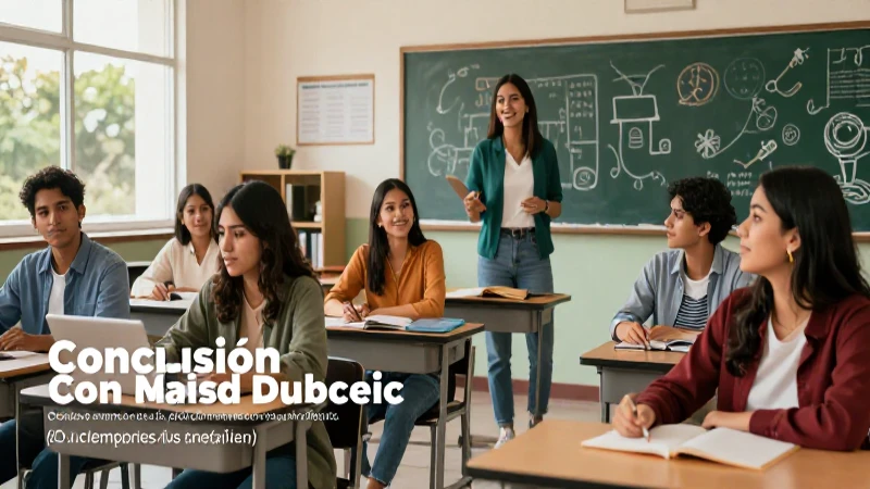 Ilustración educativa vibrante de estudiantes mexicanos