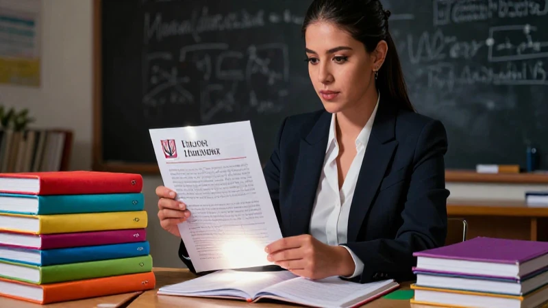 Qué es una conclusión: cómo hacerla y ejemplos prácticos 5 Joven educadora organiza materiales en estético plano