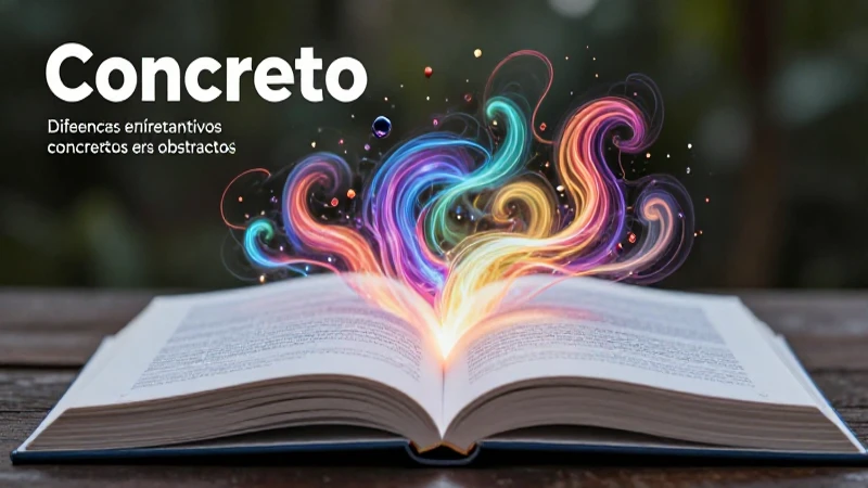 Diferencias entre sustantivos concretos y abstractos