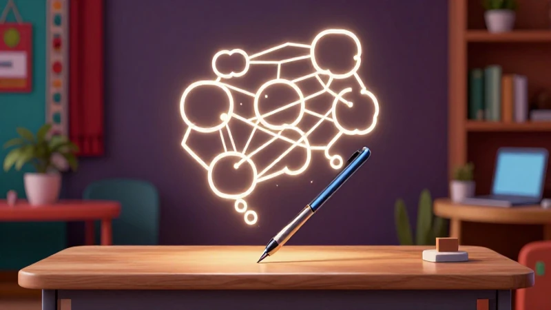 Red digital de ideas en escritorio moderno con estilo mexicano