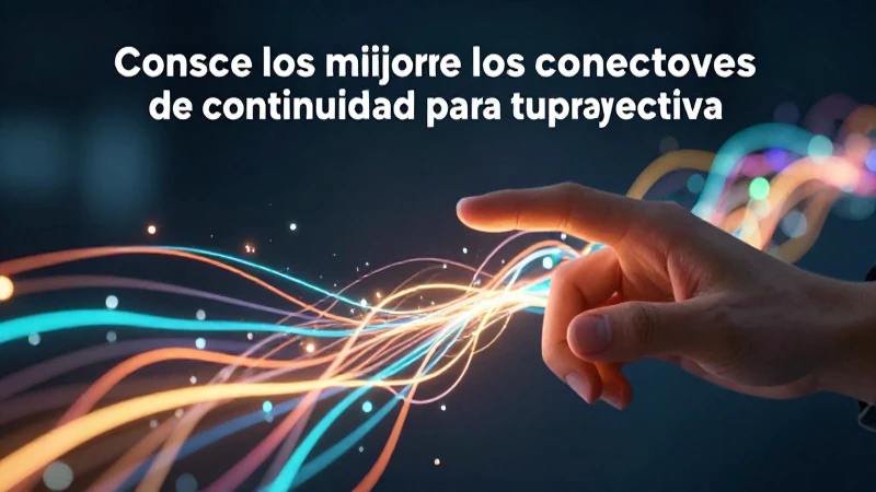 Concepto educativo dinámico con conectores visuales