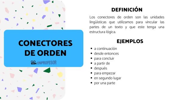 conectores de orden 50 ejemplos de oraciones practicas