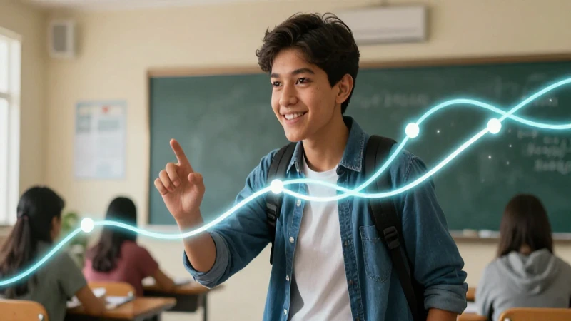 Estudiante mexicano con aprendizaje dinámico y vibrante
