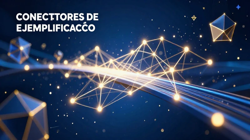Usa conectores de ejemplificación con ejemplos claros