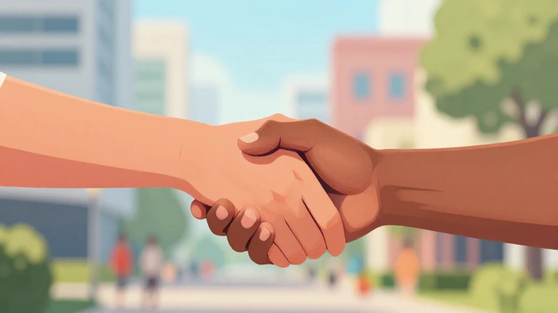 Manos diversas conectan, simbolizando confianza