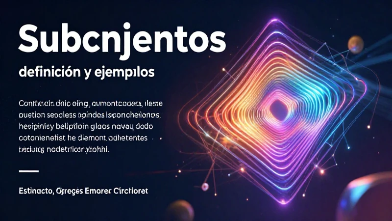 Conjuntos y subconjuntos en ilustración