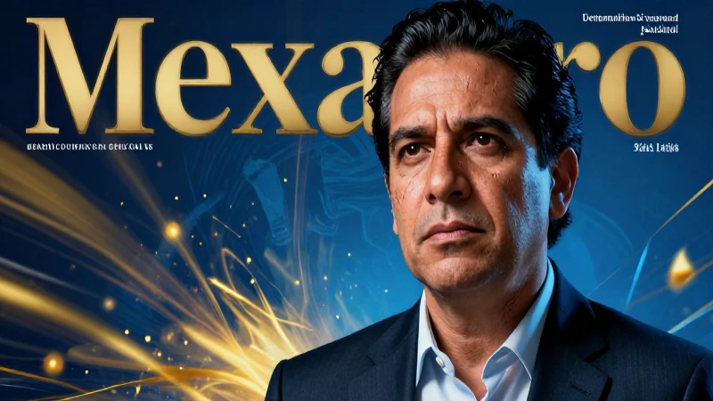 Profesor mexicano en primer plano con estilo dinámico