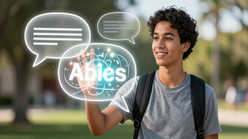 Estudiante presenta gráficos conceptuales educativos
