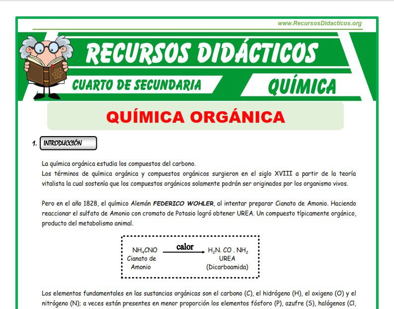conoce actividades de quimica organica en libros de la sep