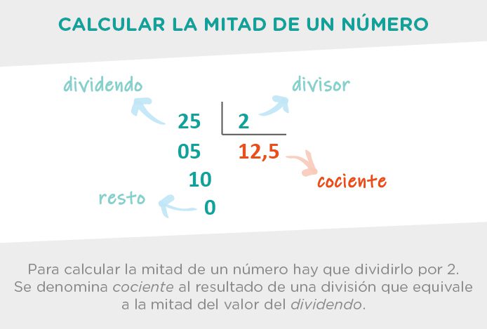 conoce facilmente la mitad de 25 y resuelve rapidamente tus calculos