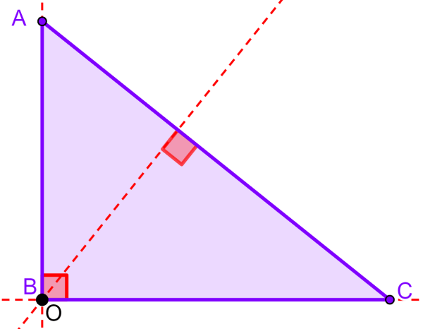 conoce las alturas de un triangulo rectangulo y domina su geometria