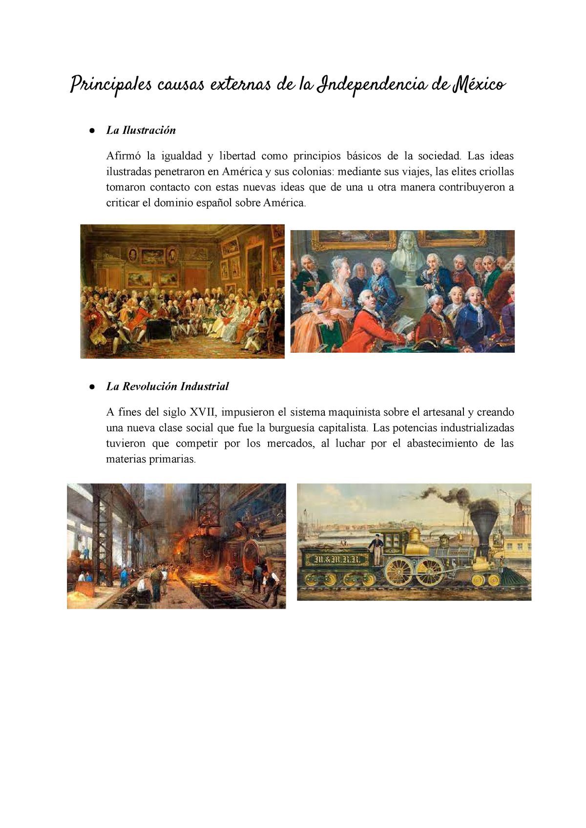 conoce las causas externas de la independencia analisis completo