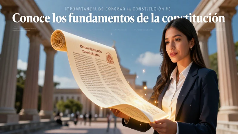 Portada educativa sobre fundamentos constitucionales mexicanos