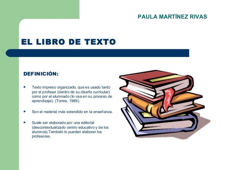 conoce que es un libro de texto y sus caracteristicas