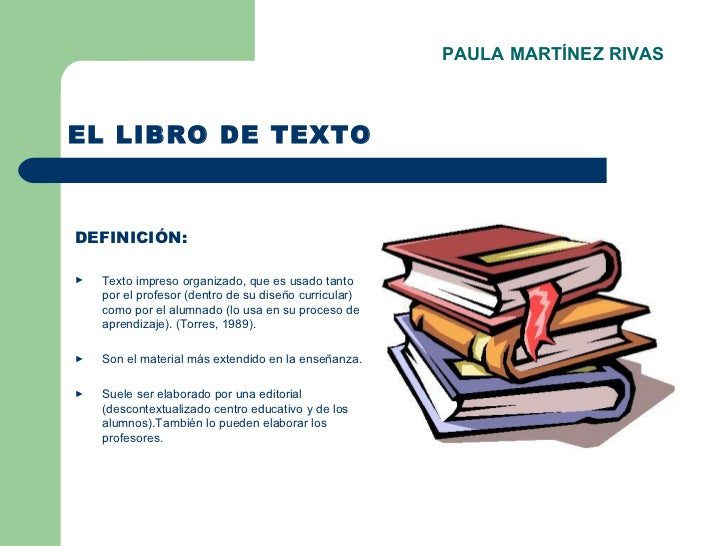 conoce que se considera un libro de texto definicion y funciones