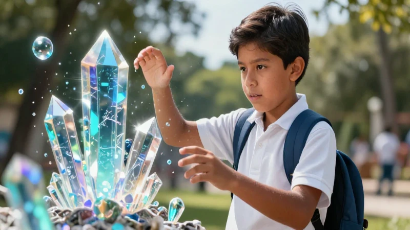 Conocimiento empírico: características y tipos esenciales 6 Joven mexicano interactúa con estructuras cristalinas